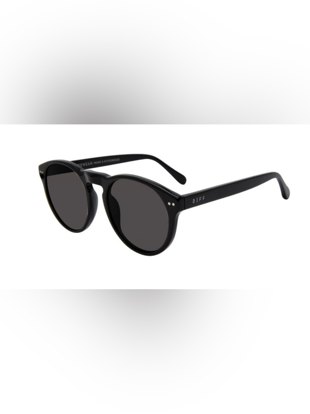 Diff Eyewear Sunglasses “Cody “ Black Round Sunglasses DE01-0385-BKGRP 51019-145